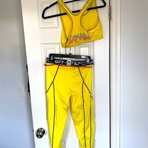 Off White X Nike Yellow Athletic Set